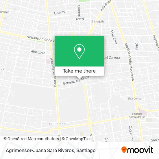 Agrimensor-Juana Sara Riveros map