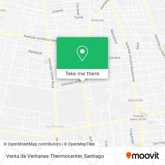 Venta de Ventanas-Thermocenter map