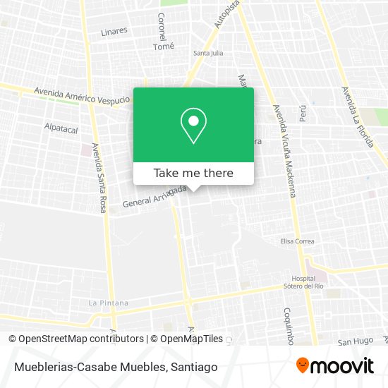 Mueblerias-Casabe Muebles map