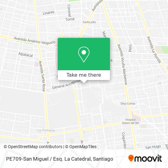 PE709-San Miguel / Esq. La Catedral map