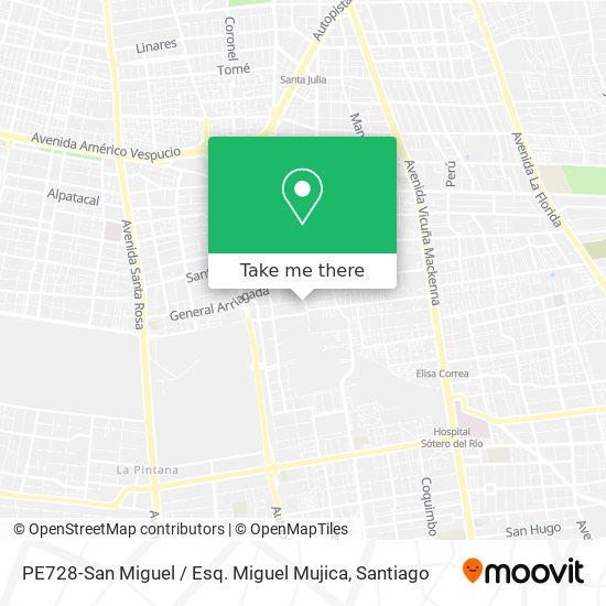 PE728-San Miguel / Esq. Miguel Mujica map