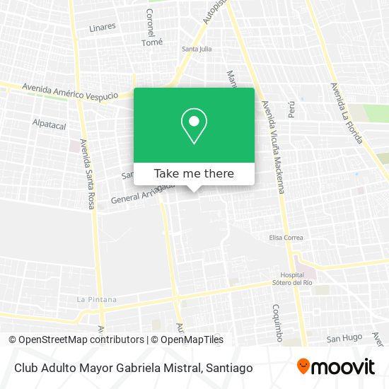 Club Adulto Mayor Gabriela Mistral map