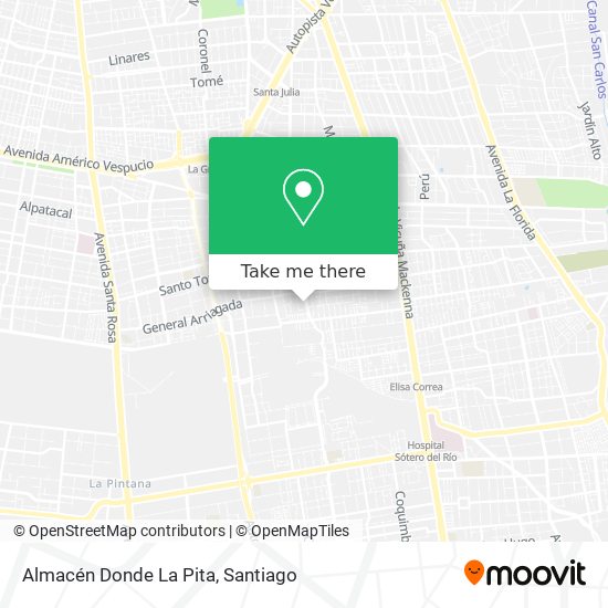 Almacén Donde La Pita map
