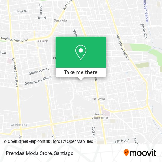 Prendas Moda Store map