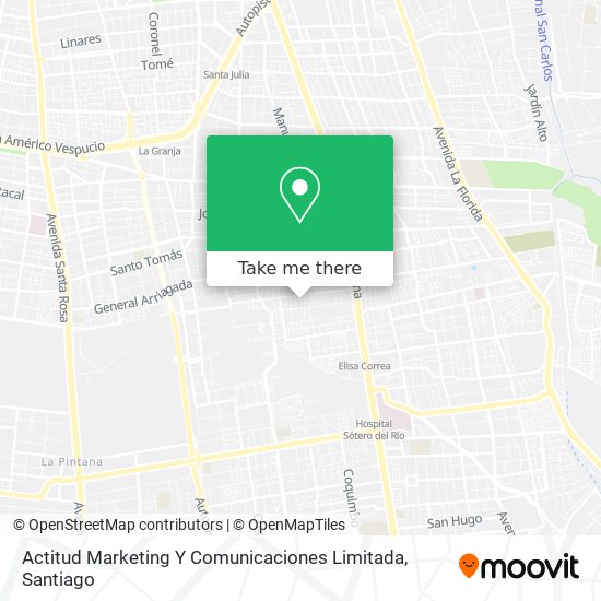 Actitud Marketing Y Comunicaciones Limitada map