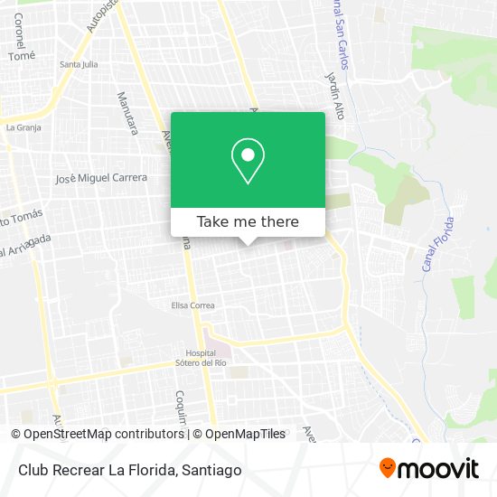 Club Recrear La Florida map