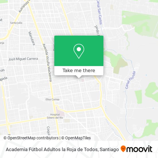Academia Fútbol Adultos la Roja de Todos map