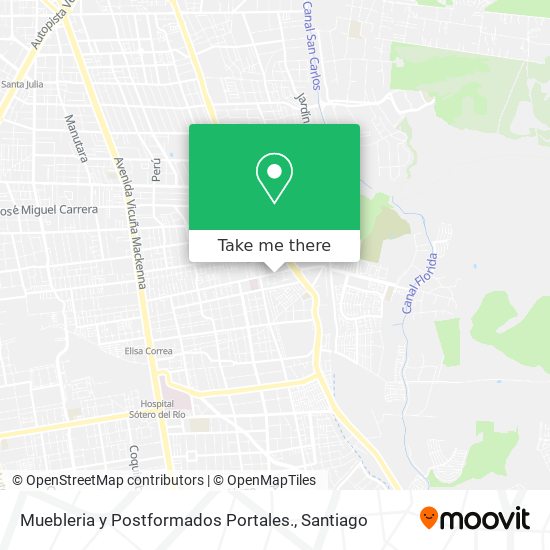 Muebleria y Postformados Portales. map