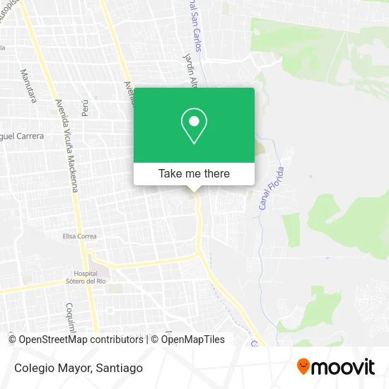 Colegio Mayor map
