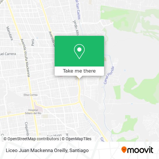 Mapa de Liceo Juan Mackenna Oreilly