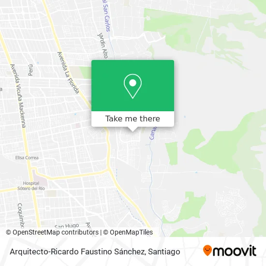 Arquitecto-Ricardo Faustino Sánchez map