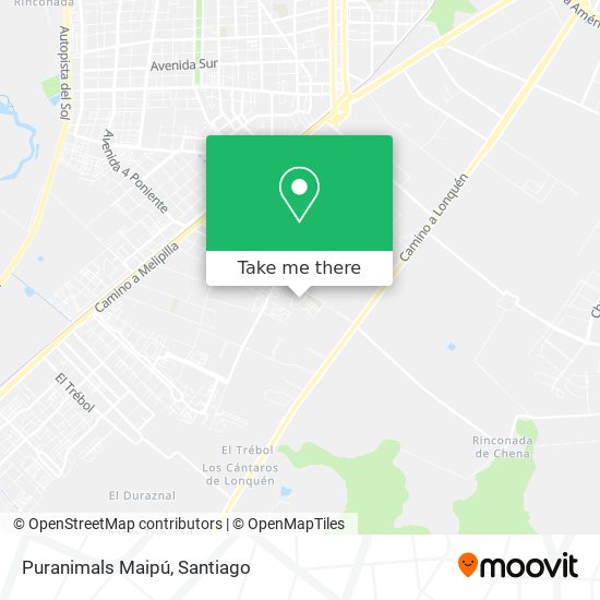 Mapa de Puranimals Maipú