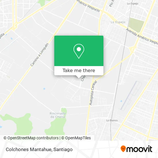 Colchones Mantahue map