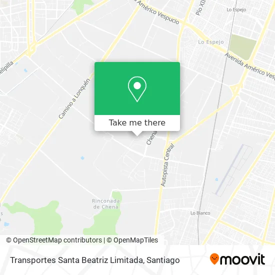 Transportes Santa Beatriz Limitada map