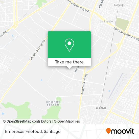 Empresas Friofood map