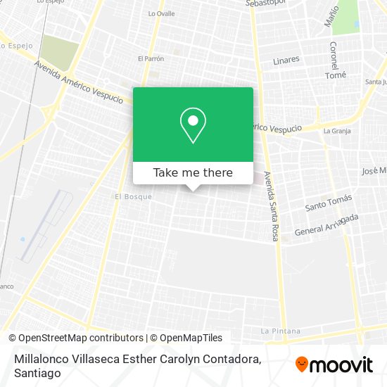 Millalonco Villaseca Esther Carolyn Contadora map