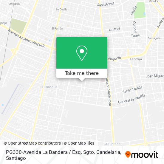 Mapa de PG330-Avenida La Bandera / Esq. Sgto. Candelaria