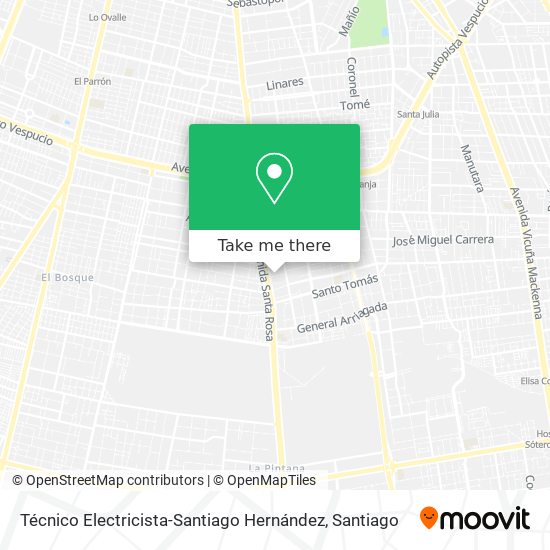 Técnico Electricista-Santiago Hernández map