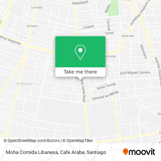 Moha Comida Libanesa, Cafe Arabe map