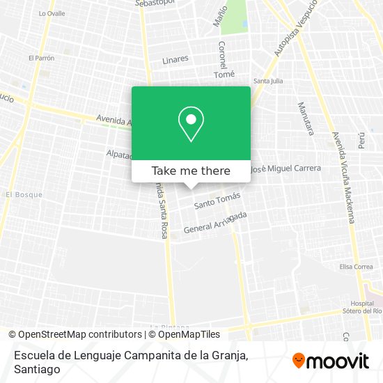 Escuela de Lenguaje Campanita de la Granja map