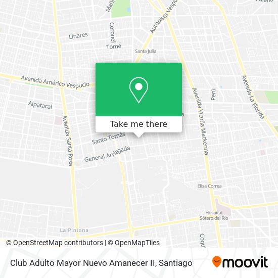 Club Adulto Mayor Nuevo Amanecer II map