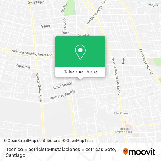 Técnico Electricista-Instalaciones Electricas Soto map