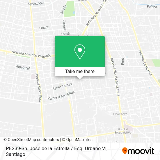 PE239-Sn. José de la Estrella / Esq. Urbano VI map
