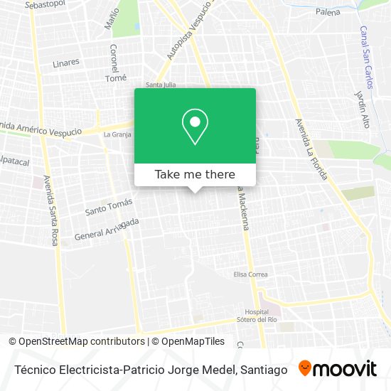 Técnico Electricista-Patricio Jorge Medel map