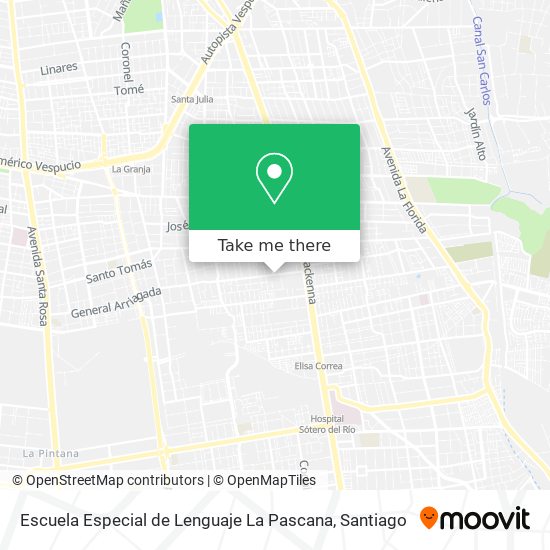 Escuela Especial de Lenguaje La Pascana map