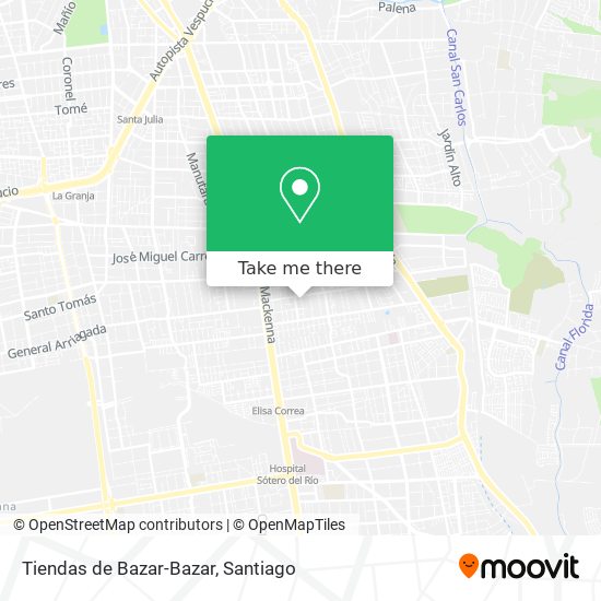 Tiendas de Bazar-Bazar map