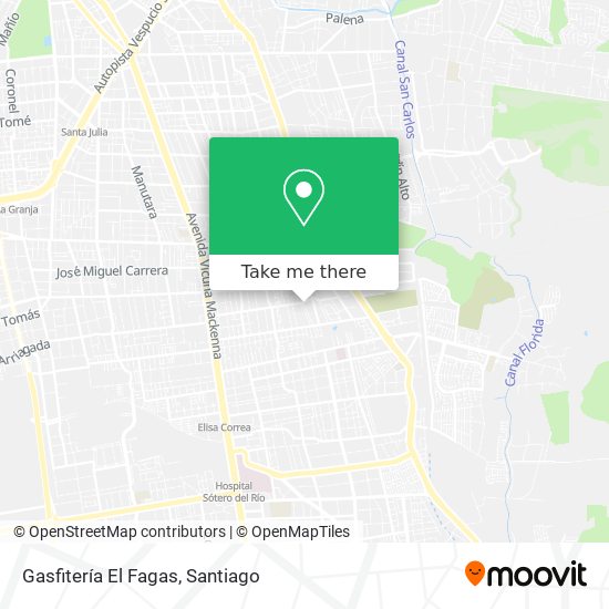 Gasfitería El Fagas map