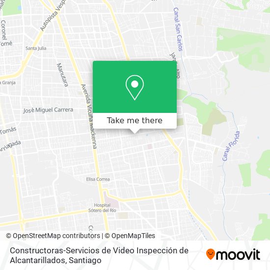 Constructoras-Servicios de Video Inspección de Alcantarillados map