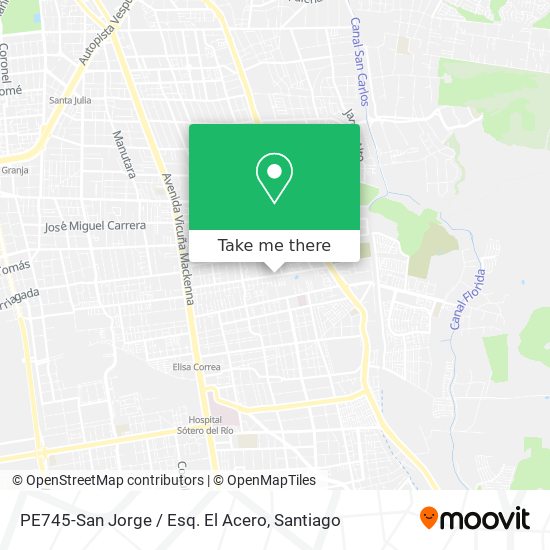 PE745-San Jorge / Esq. El Acero map