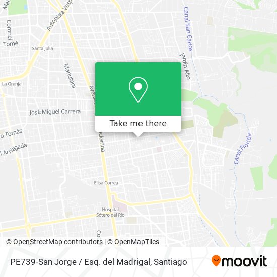PE739-San Jorge / Esq. del Madrigal map