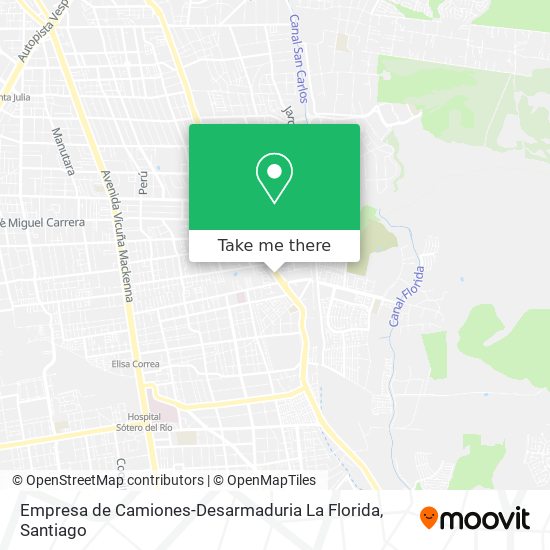 Mapa de Empresa de Camiones-Desarmaduria La Florida