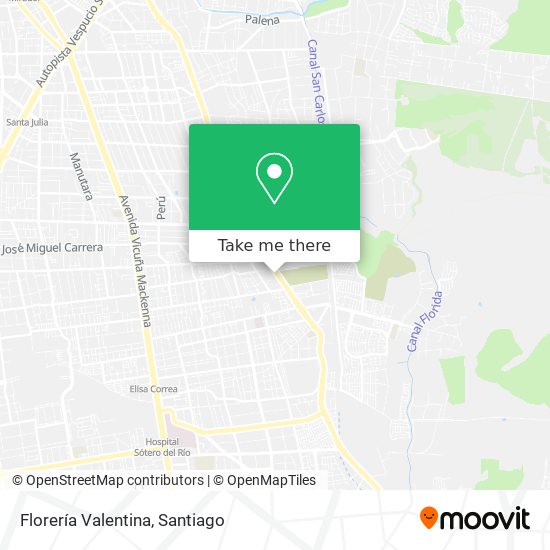 Florería Valentina map