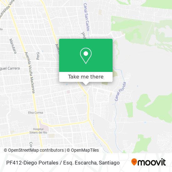 PF412-Diego Portales / Esq. Escarcha map