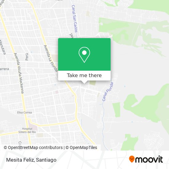 Mesita Feliz map