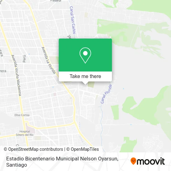 Estadio Bicentenario Municipal Nelson Oyarsun map