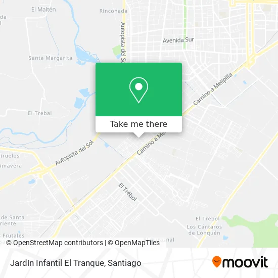 Jardín Infantil El Tranque map