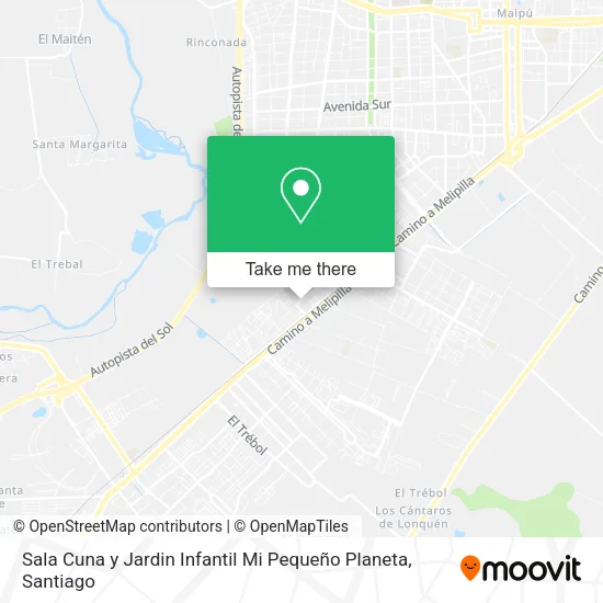 Sala Cuna y Jardin Infantil Mi Pequeño Planeta map