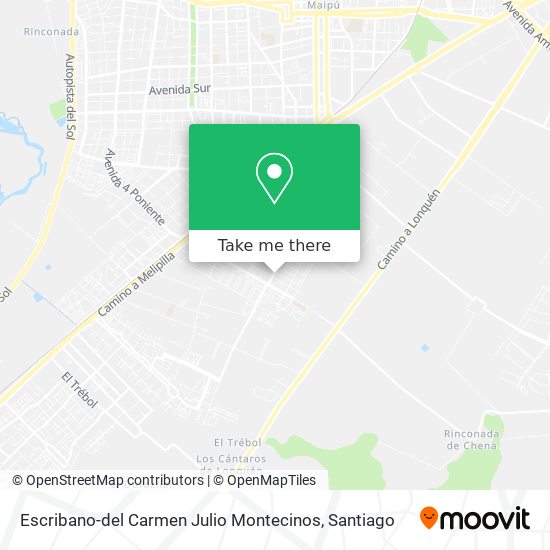 Escribano-del Carmen Julio Montecinos map