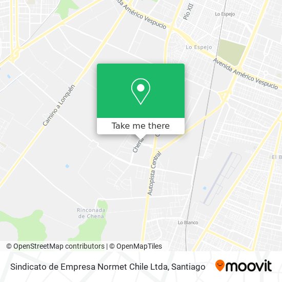 Sindicato de Empresa Normet Chile Ltda map