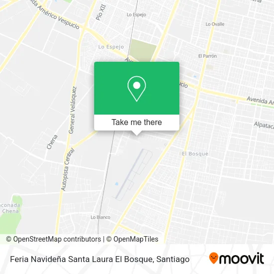 Mapa de Feria Navideña Santa Laura El Bosque