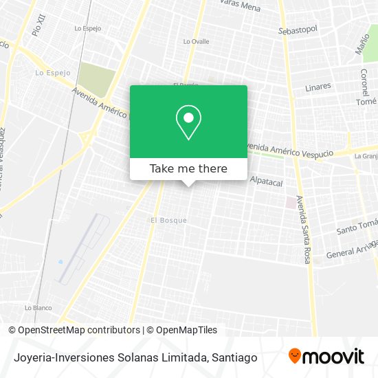 Joyeria-Inversiones Solanas Limitada map