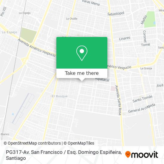 PG317-Av. San Francisco / Esq. Domingo Espiñeira map