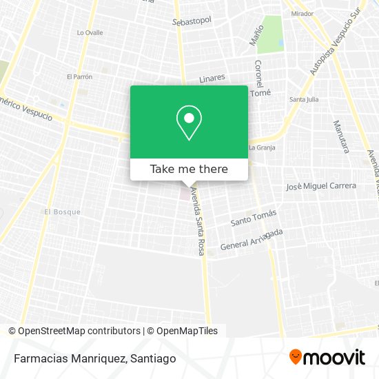 Mapa de Farmacias Manriquez