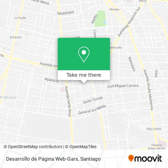 Mapa de Desarrollo de Página Web-Gars