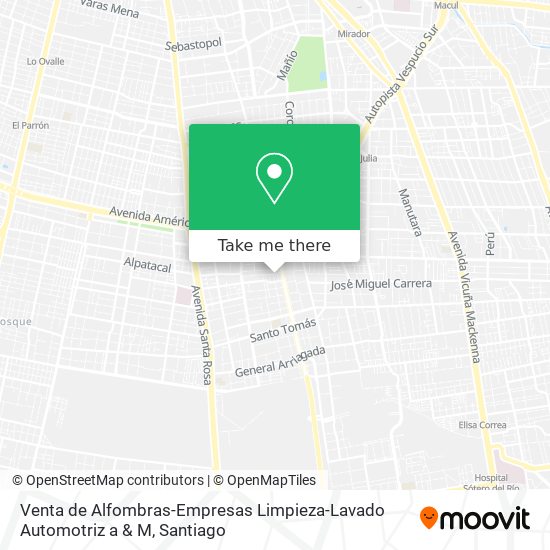 Venta de Alfombras-Empresas Limpieza-Lavado Automotriz a & M map