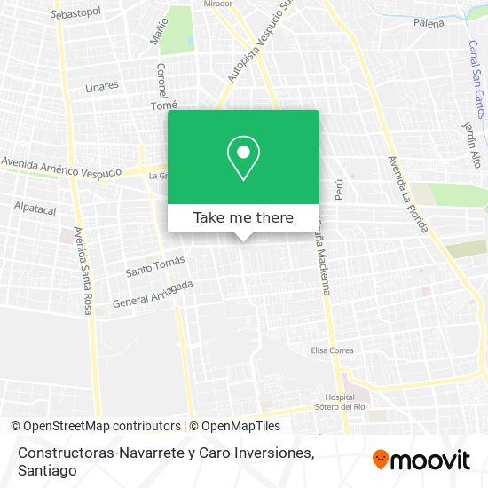 Constructoras-Navarrete y Caro Inversiones map